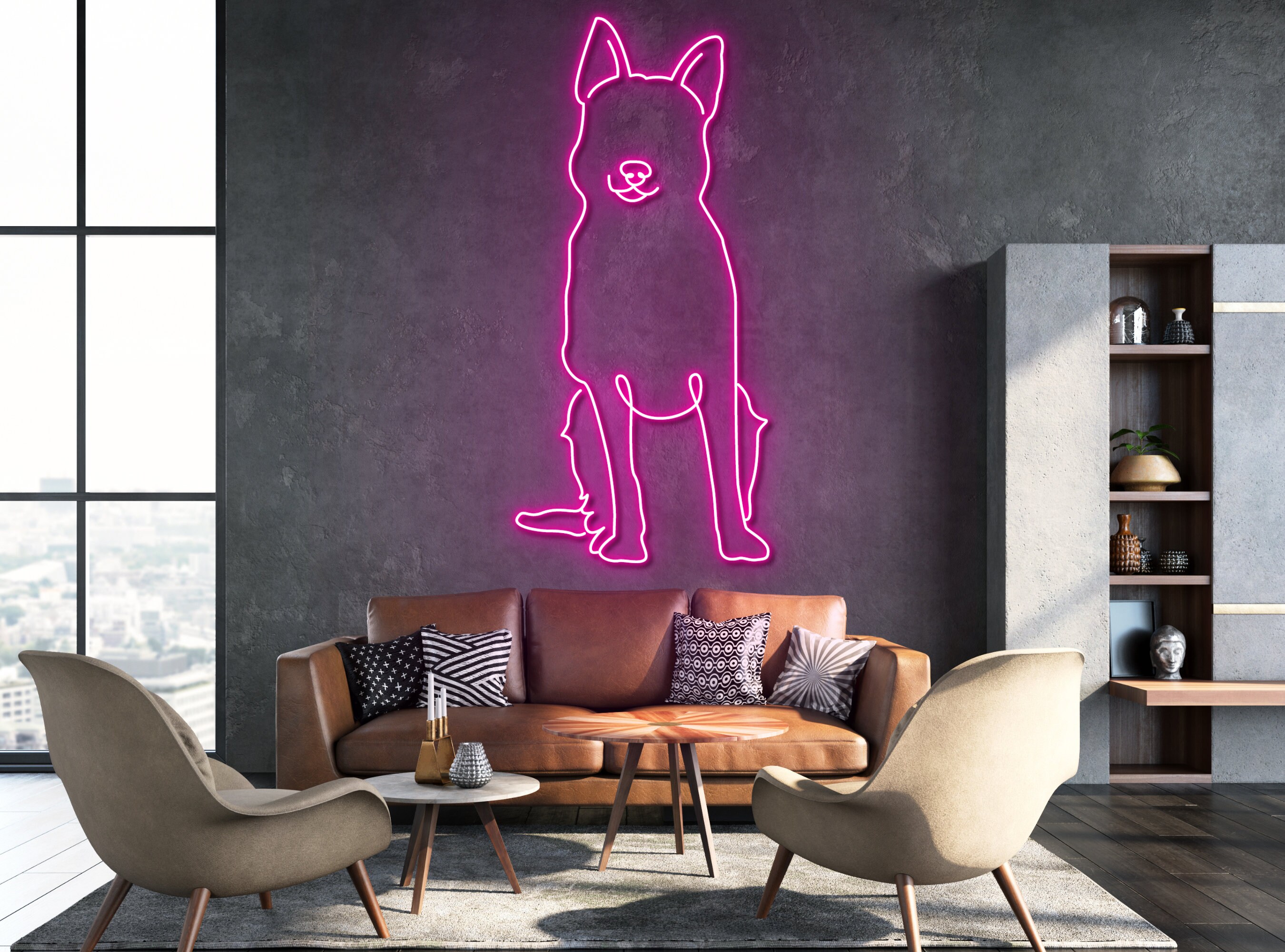 German Shepherd Dog Neon Sign Wall Decoration