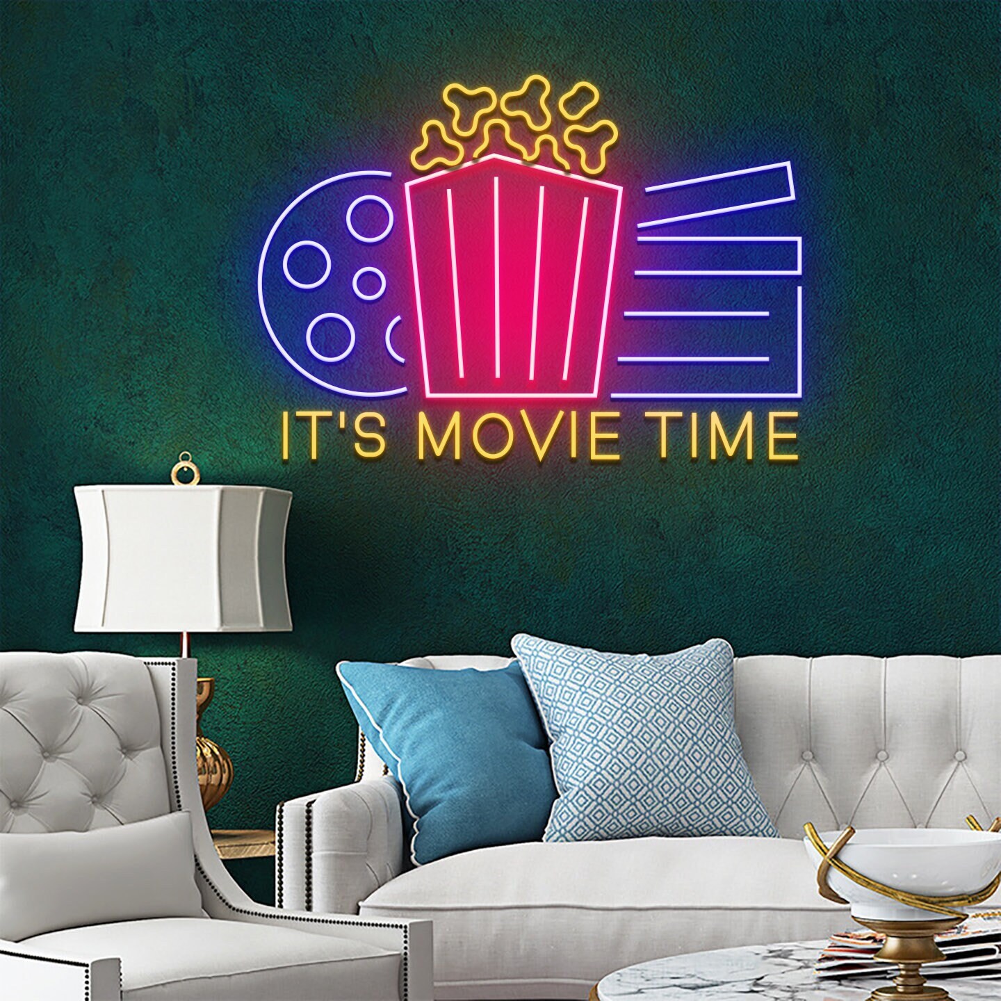 It's Movie Time Neon Sign