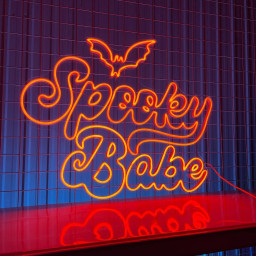 Spooky Babe Neon Signs Halloween Long-lasting Light Decor