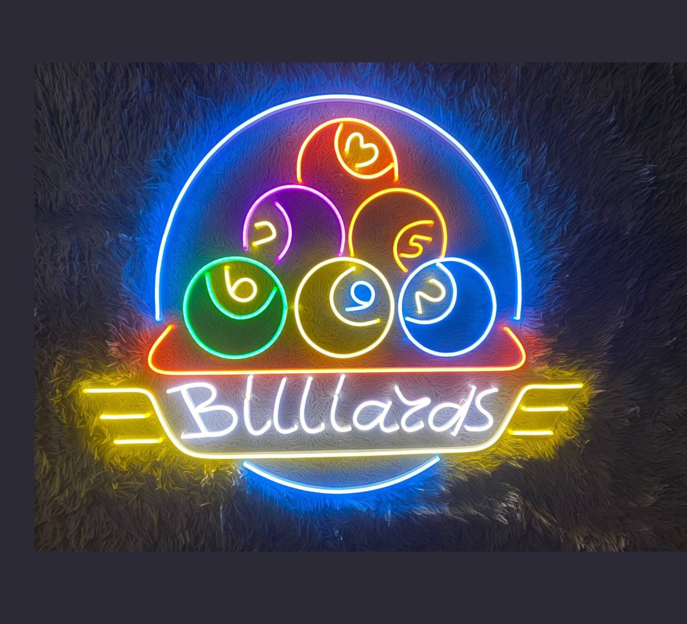 Billiards LED Neon Sign Home Decor