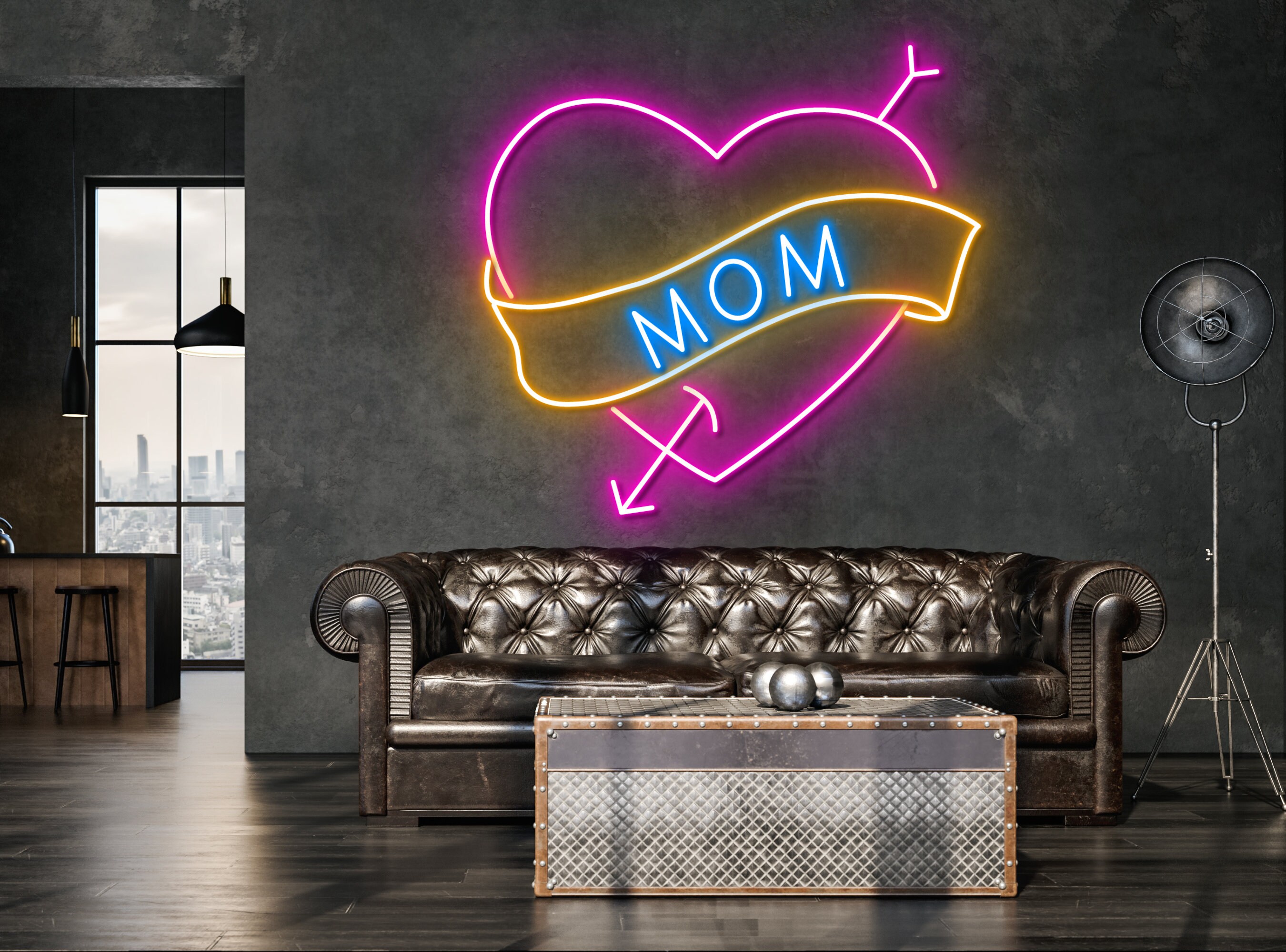 Wall Art Decor Mom Day Neon Sign