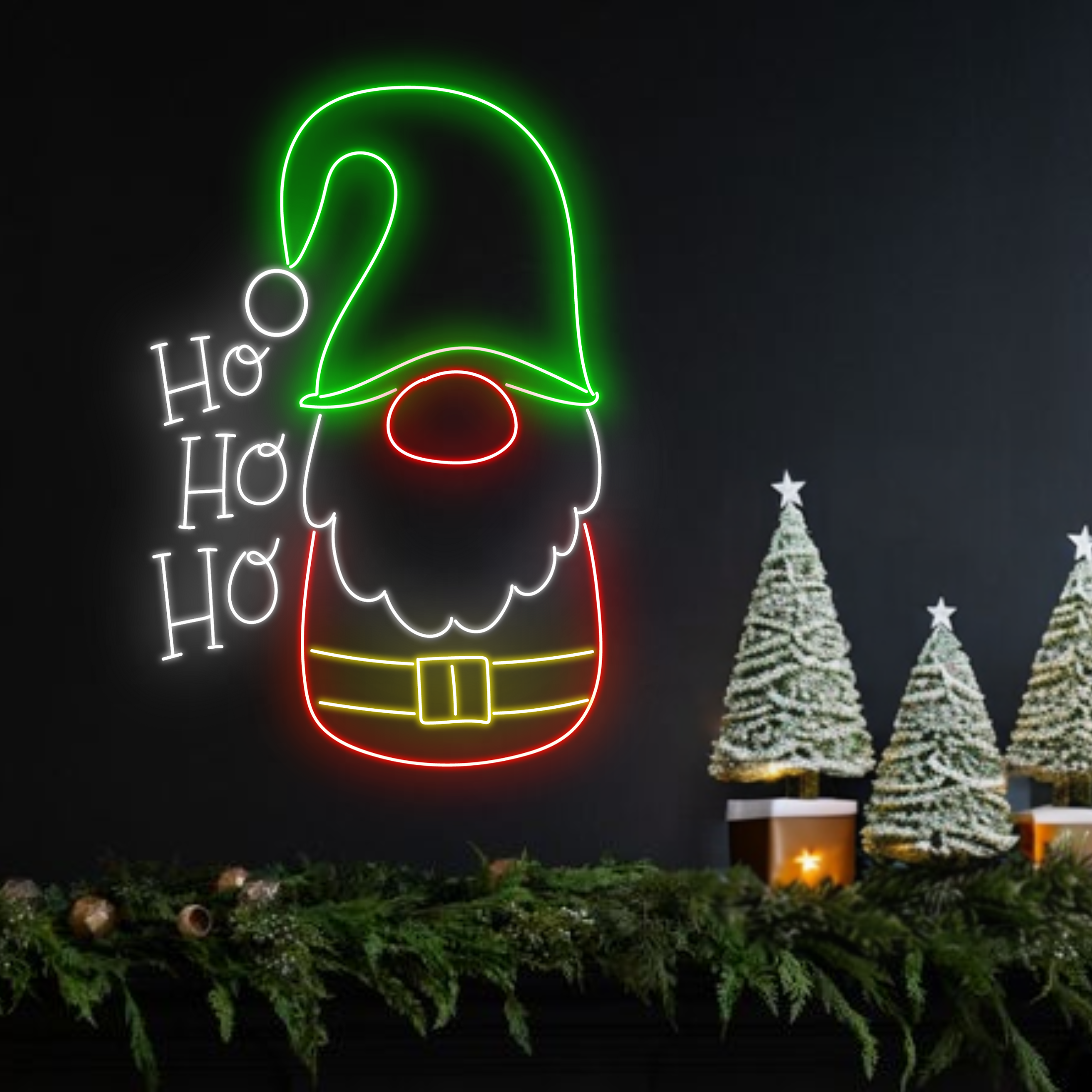 Santa Claus Neon Sign Christmas Long-lasting Lights Decor