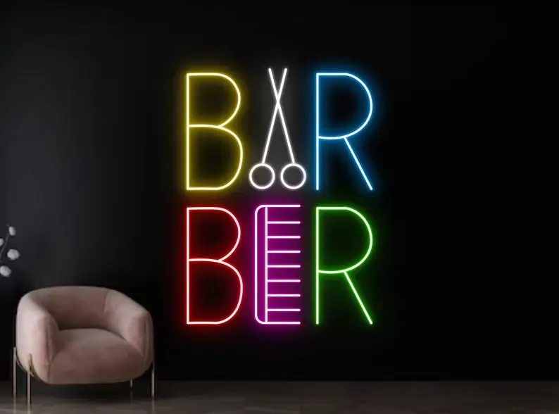 Barber Shop Neon Sign