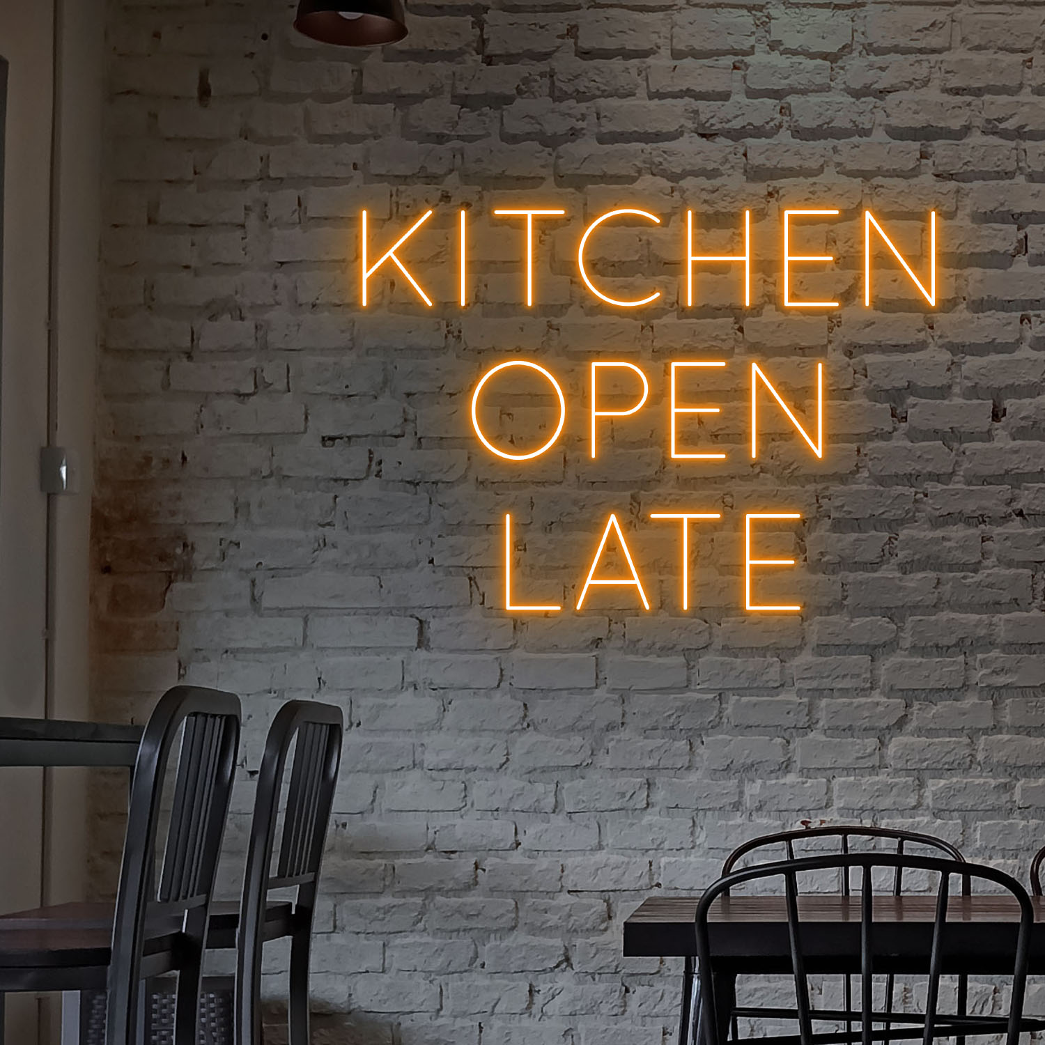 Kitchen Open Late Neon LED Sign Restaurant Sign Decor