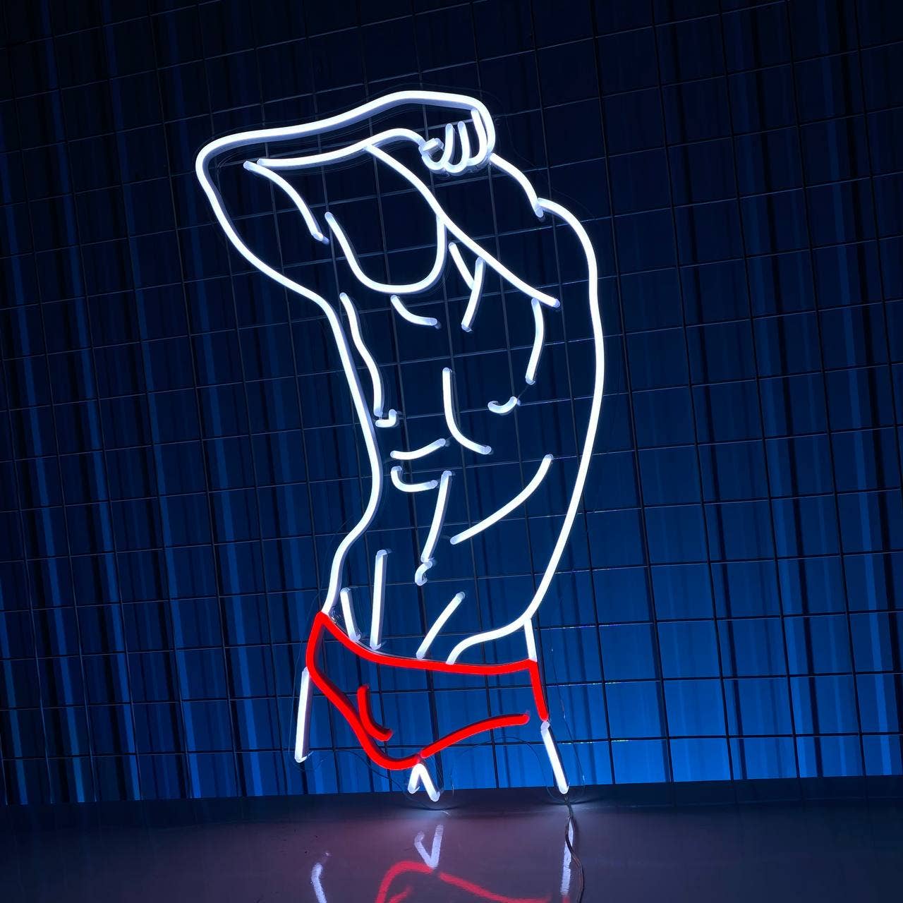 Sexy Man Abstract Art Wall Decor Bar Pub Decor