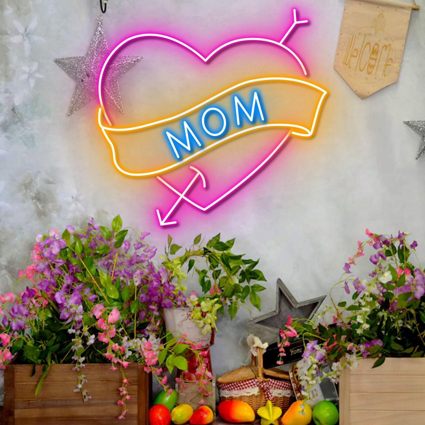 Wall Art Decor Mom Day Neon Sign