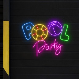 Summer Pool Party Neon Sign Party Decoration