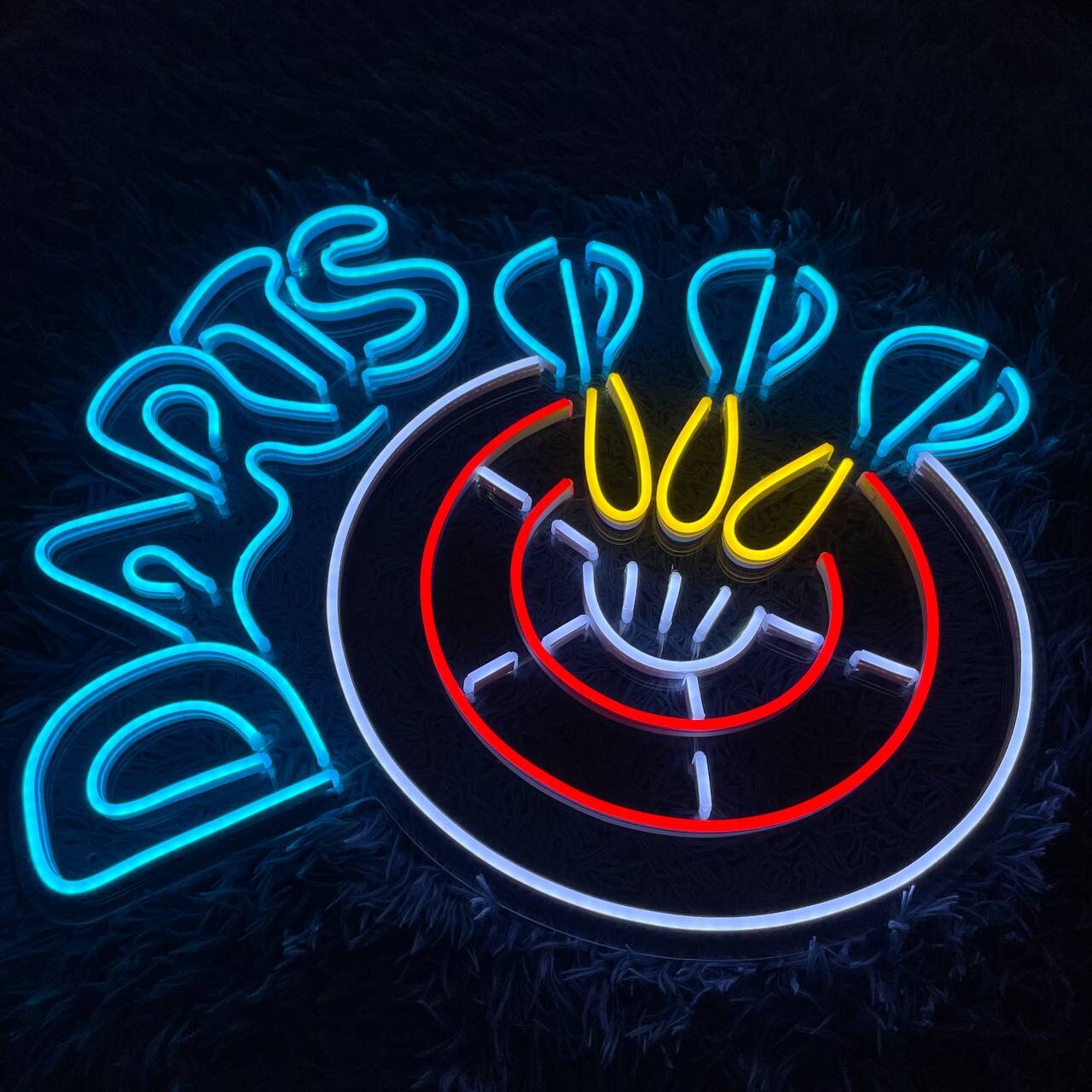Target With Dart Neon Sign Wall Decoration Gift