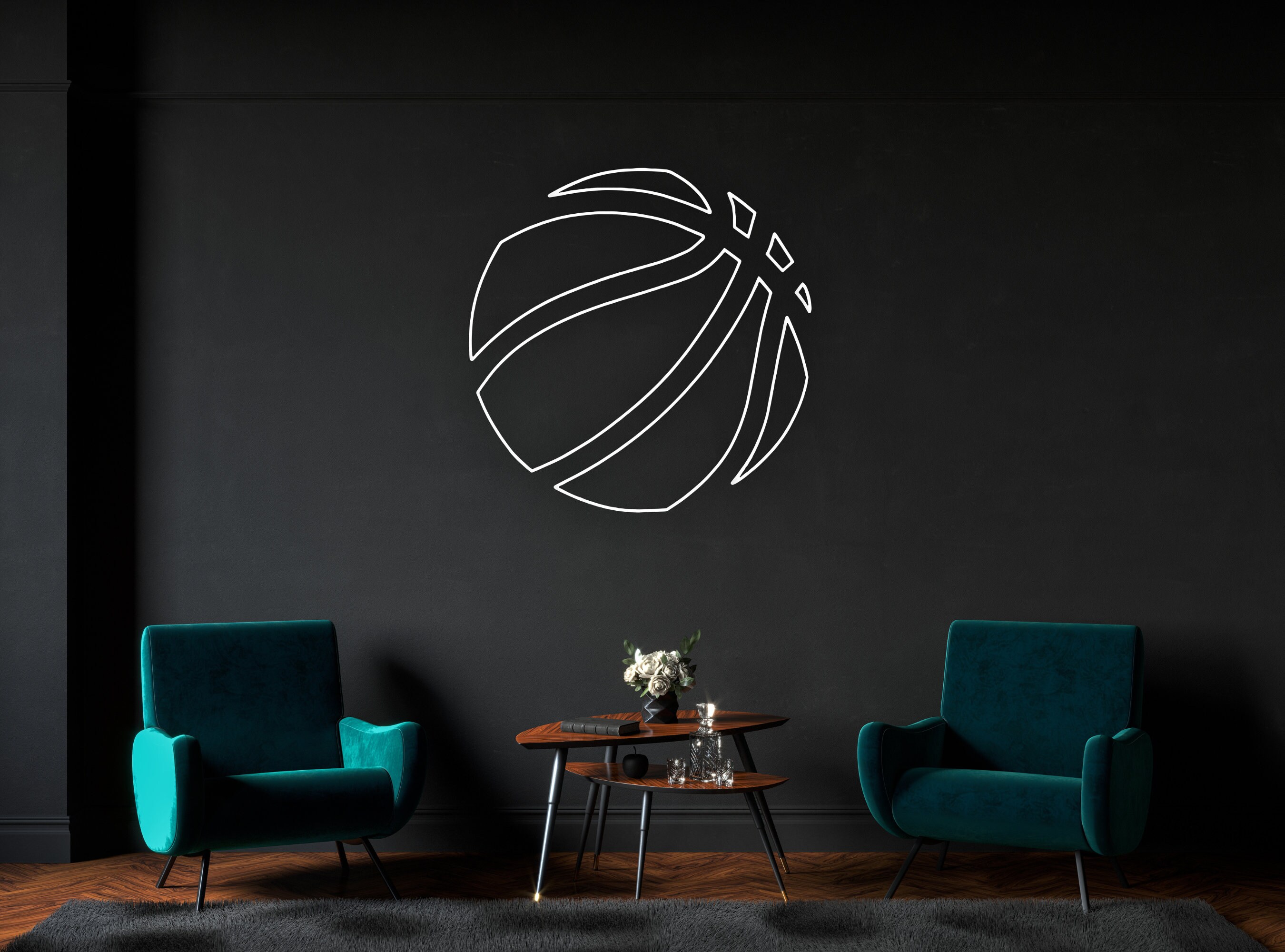 Basketball Ball Neon Sign