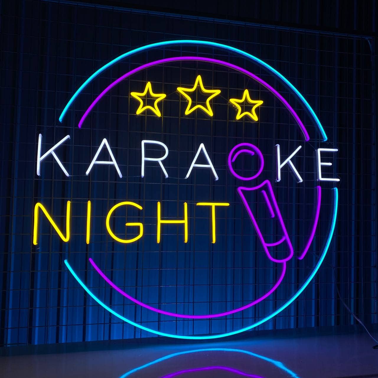 Karaoke Night Neon Sign Karaoke Club Signboard Decor