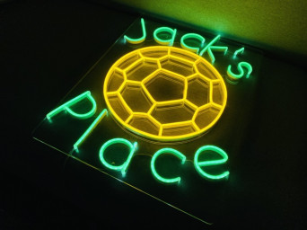 Soccer Place Neon Sign