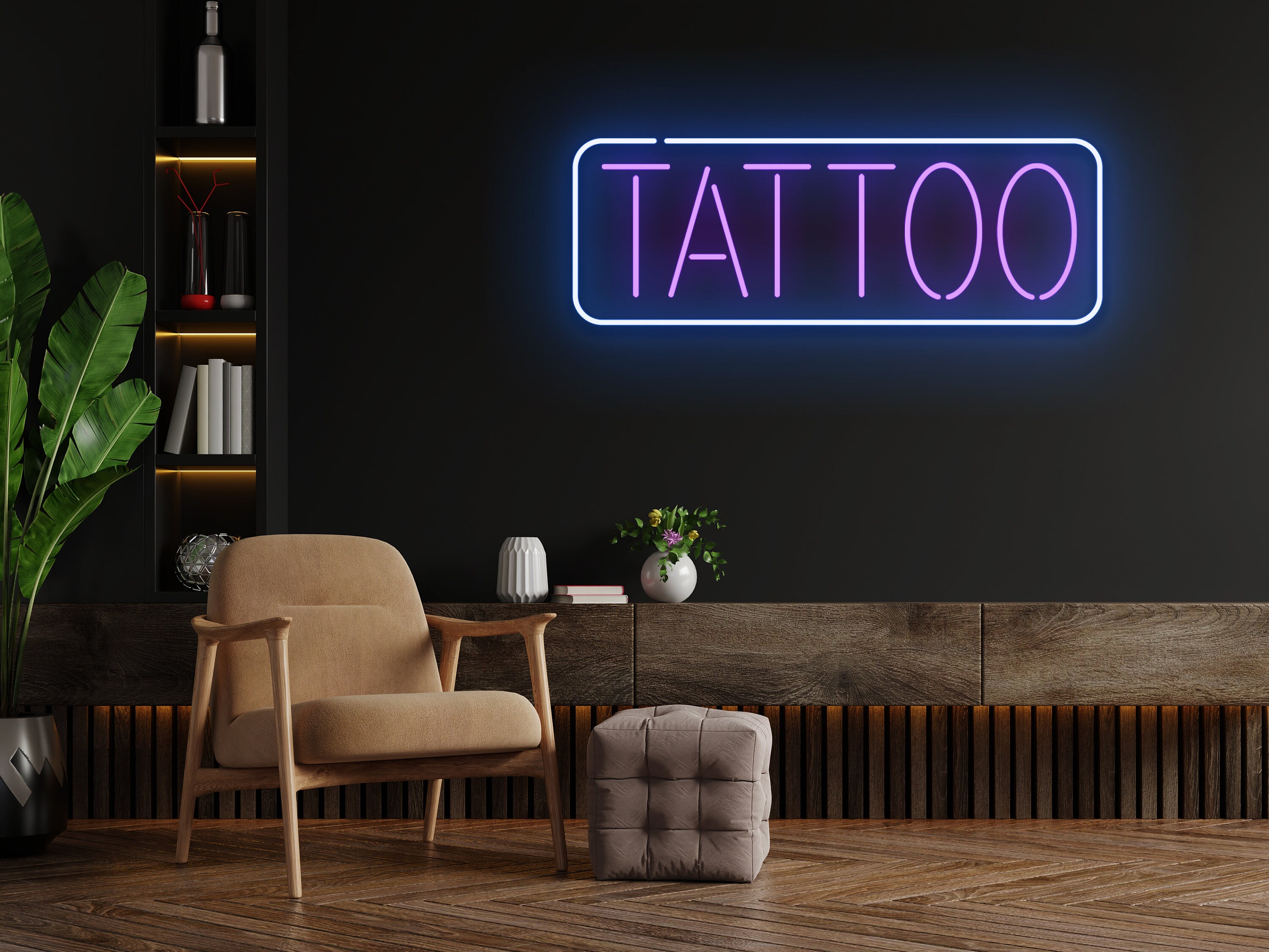 Tattoo Neon Sign Wall Art Decor Gift