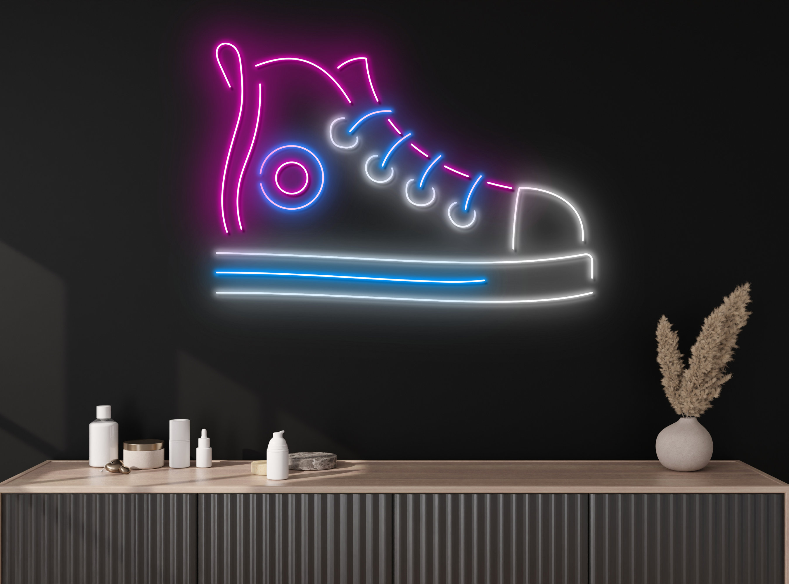 Shoes Neon Sign Personalized Wall Decor