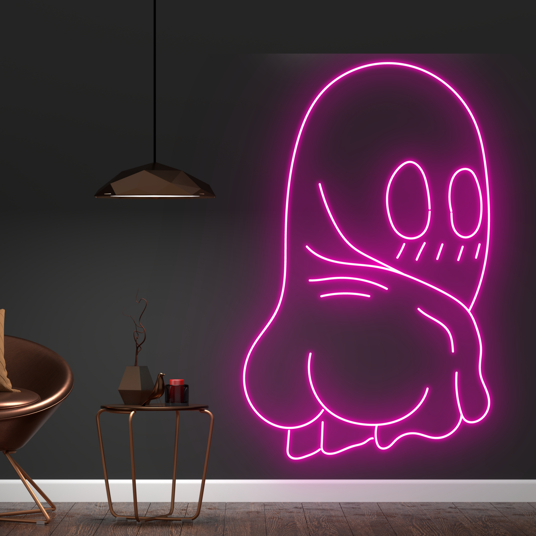 Sexy Ghost Neon Signs Halloween Long-lasting Wall Decor