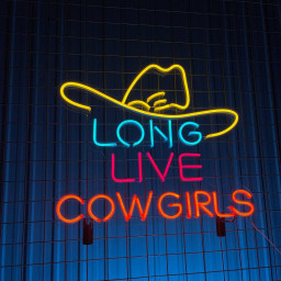 Long Live Cowgirls Neon Sign Retro Decor