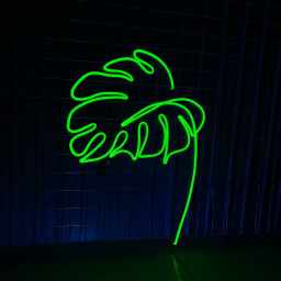 Monstera Leaf Neon Sign Plant Led Sign Green Leaf Sign