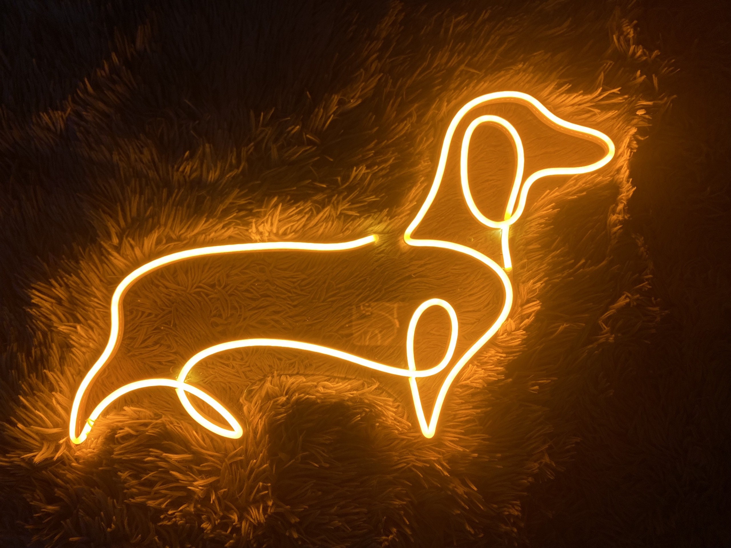 Sausage Dog Neon Sign Decor sign