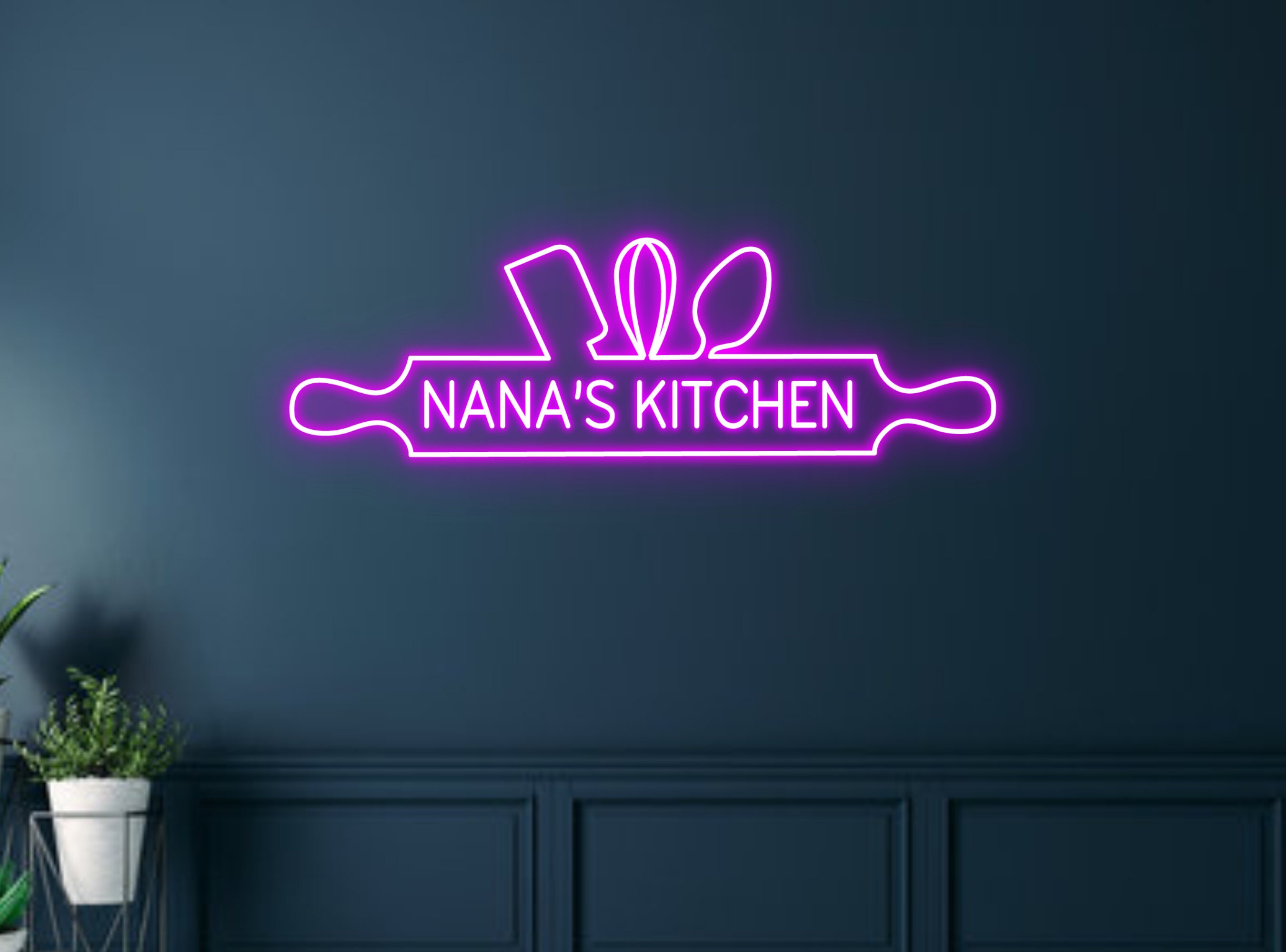 Nana Kitchen Neon Sign Hanging Sign Wall Art