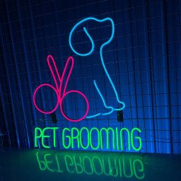 Pet Grooming Signboard Neon sign Welcome sign for Pet Shop