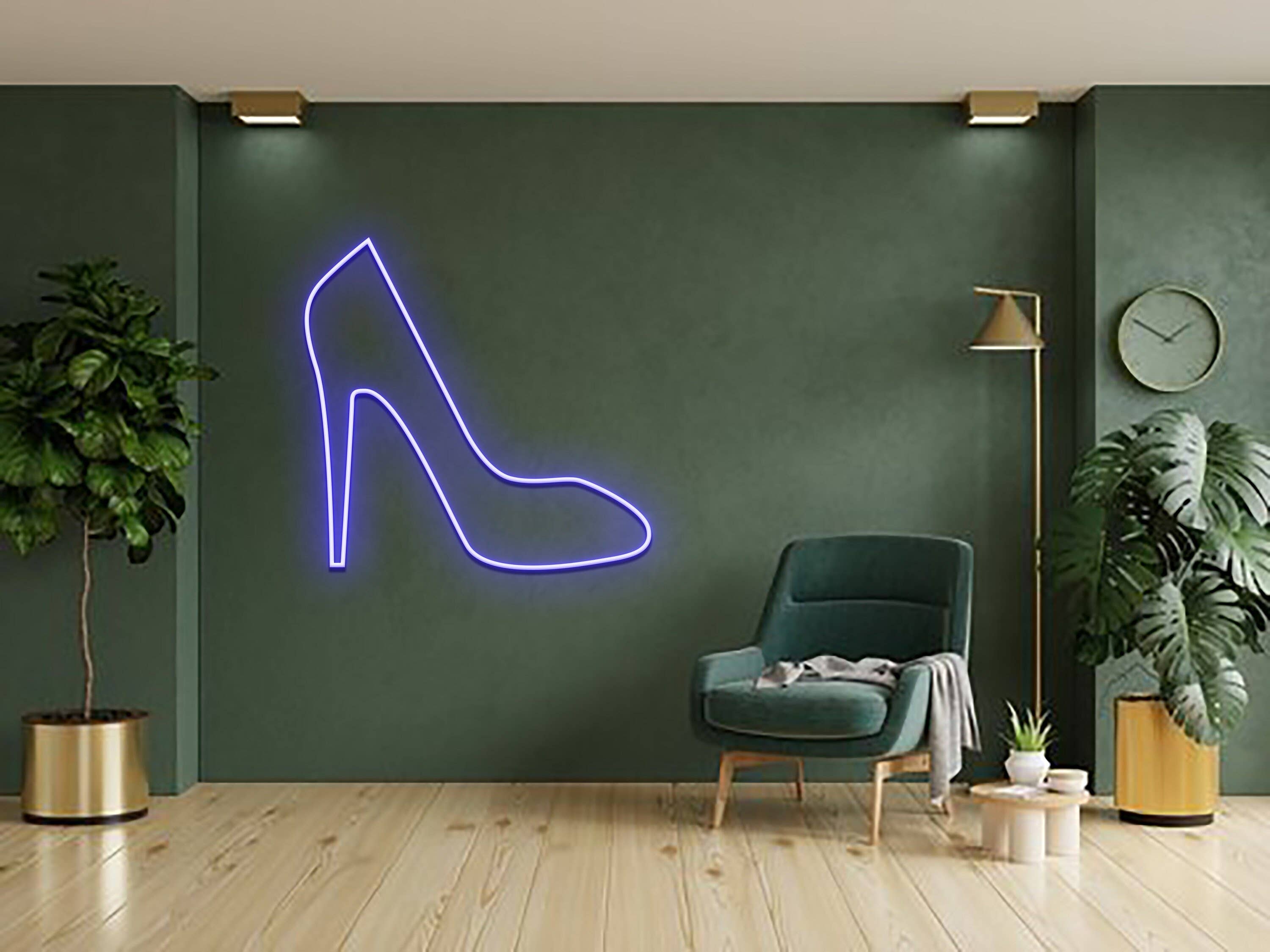 Highheels Neon Sign Shoes Shop Boutique Signboard Decor