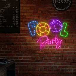 Summer Pool Party Neon Sign Party Decoration