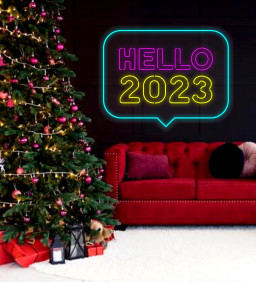 Happy New Year Neon Signs Hello 2023