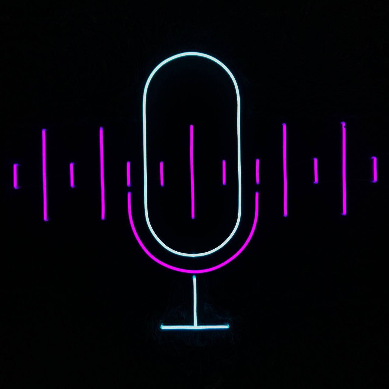 Podcast Logo Neon Sign Studio Decor