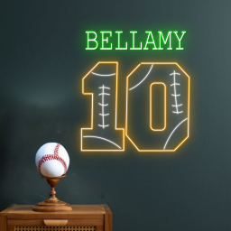 Personalize Baseball Neon Sign Baseball Club Wall Decor