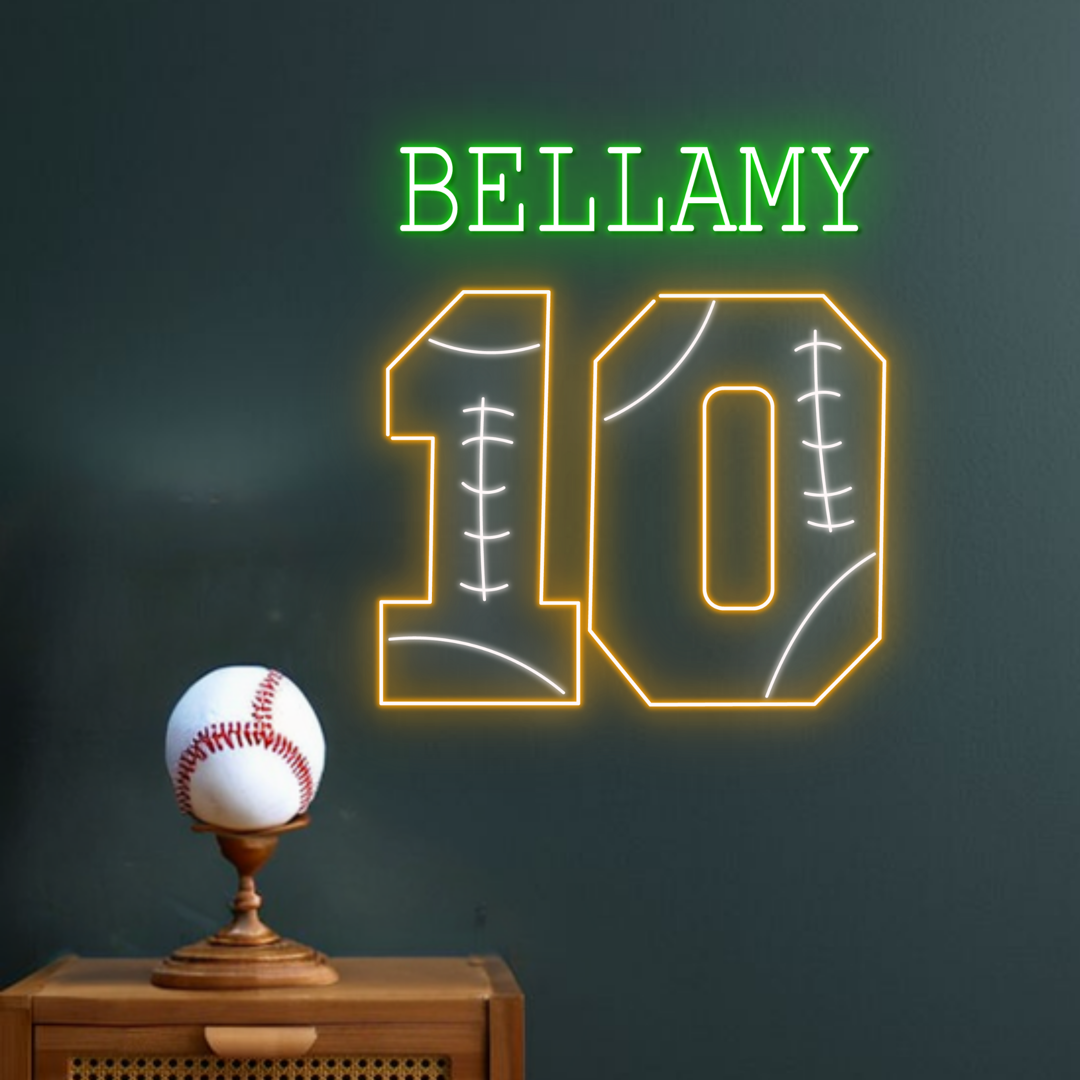 Personalize Baseball Neon Sign Baseball Club Wall Decor