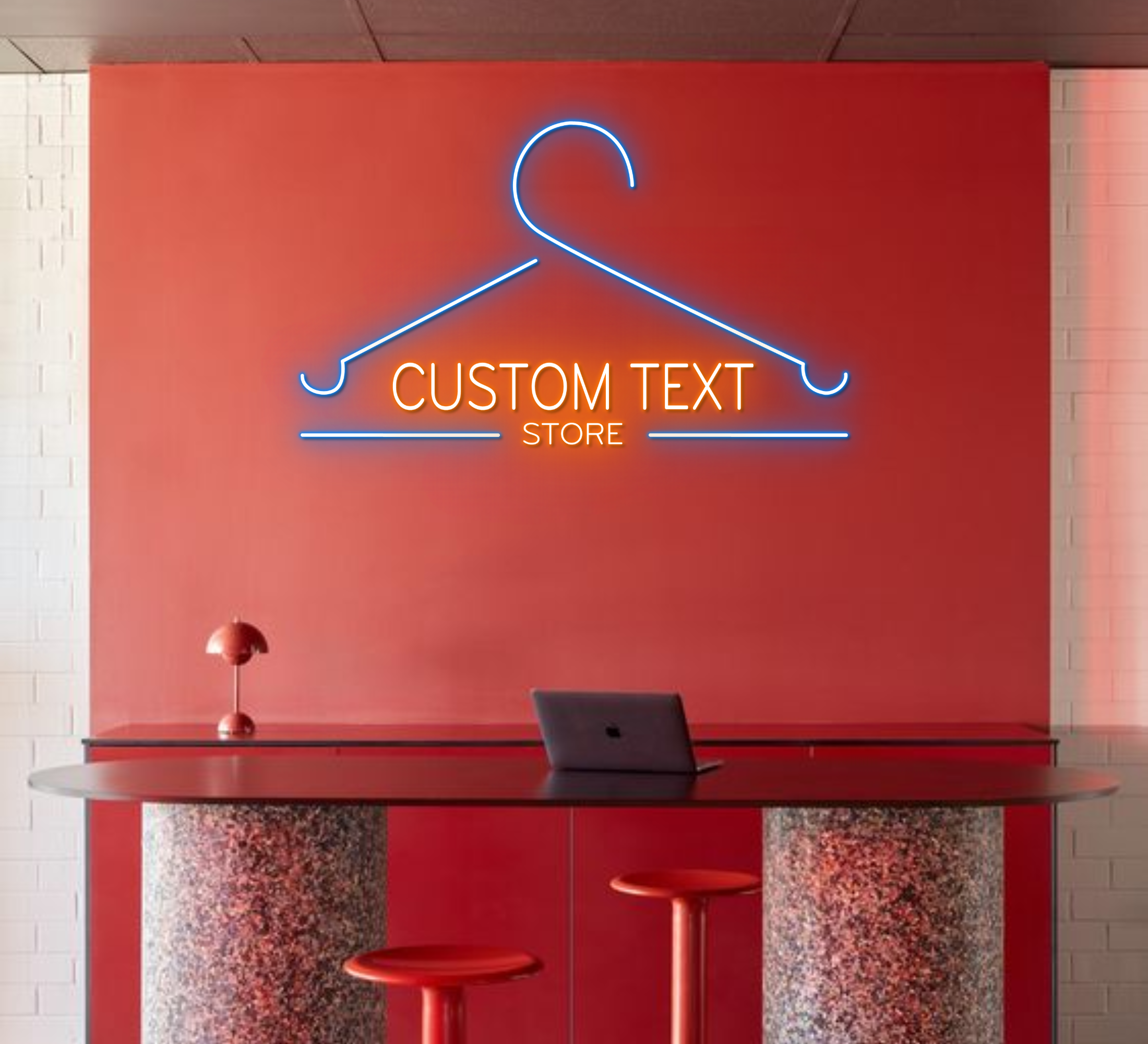 Custom Shop Name Neon Sign Clothes Shop Store Signboard