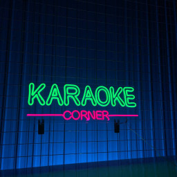 Karaoke Corner Neon Sign Karaoke Store Signboard Decor