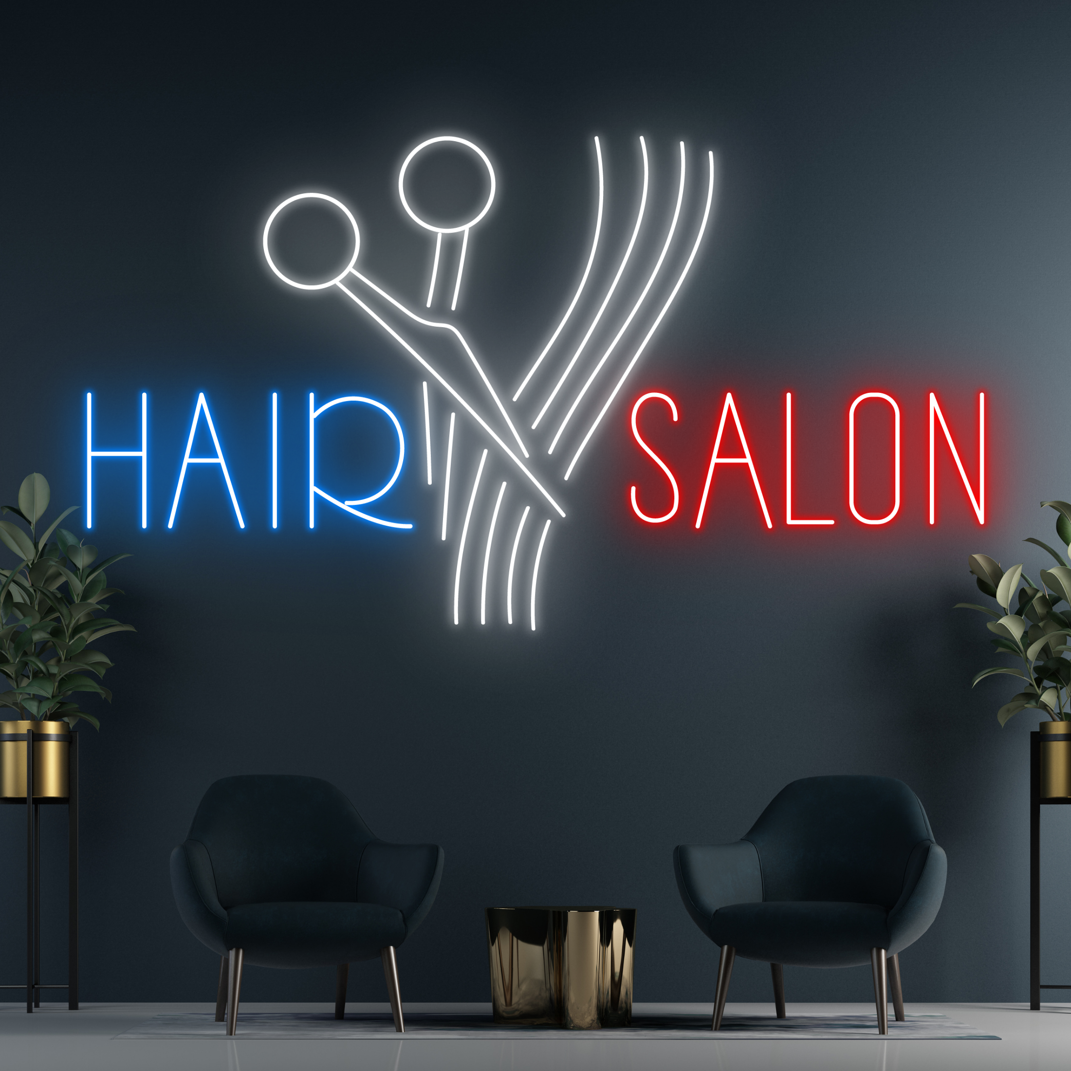 Hair Salon Neon Signs Hair Salon Shop Wall Decor Signboard