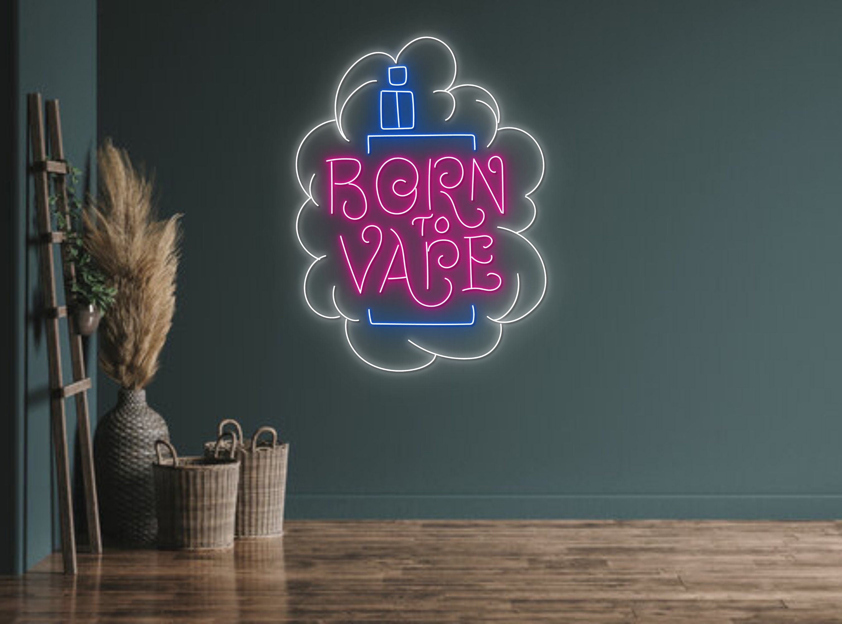 Born To Vape Smoking Shop Display Neon Sign