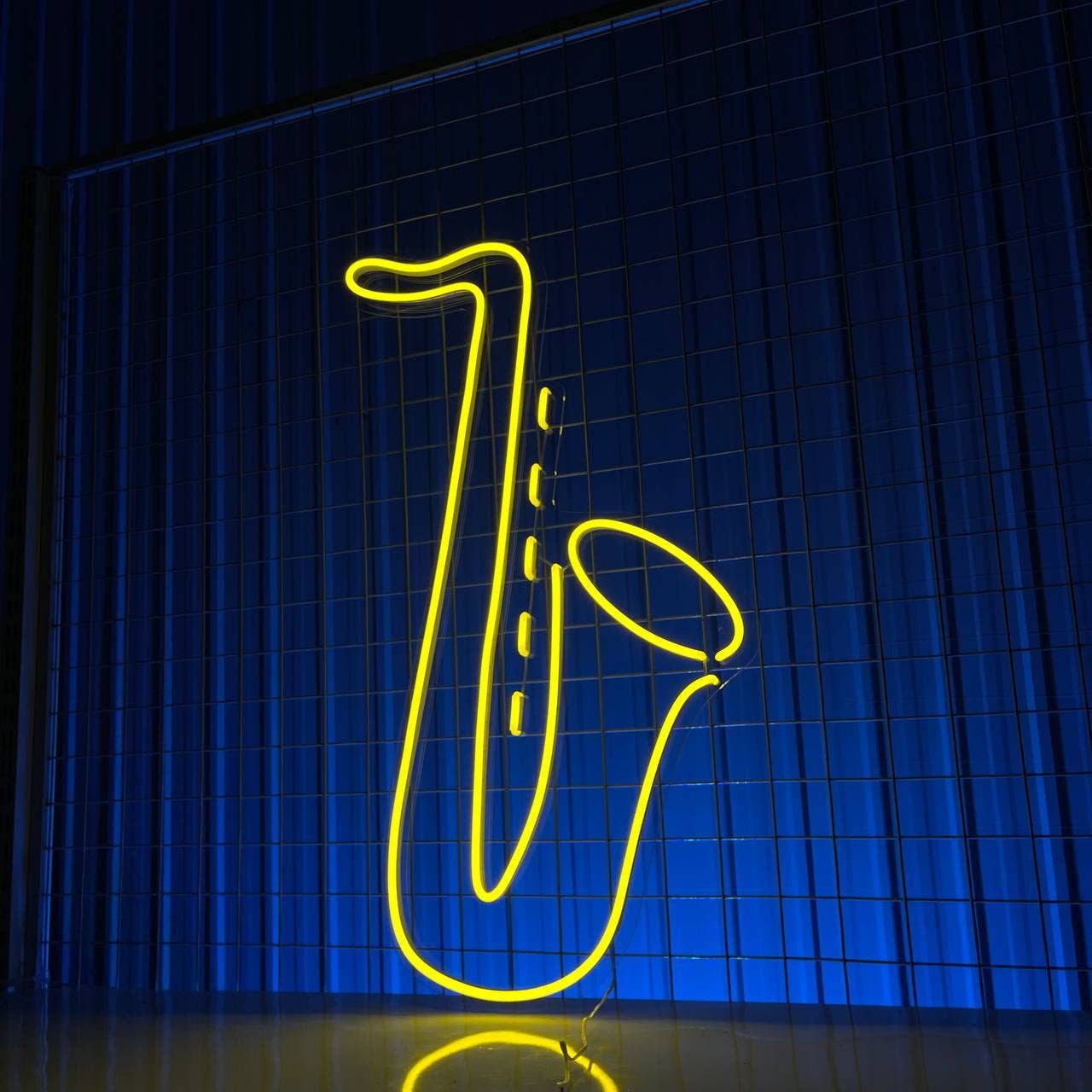 Saxophone Neon Sign Music Studio Lights Signboard