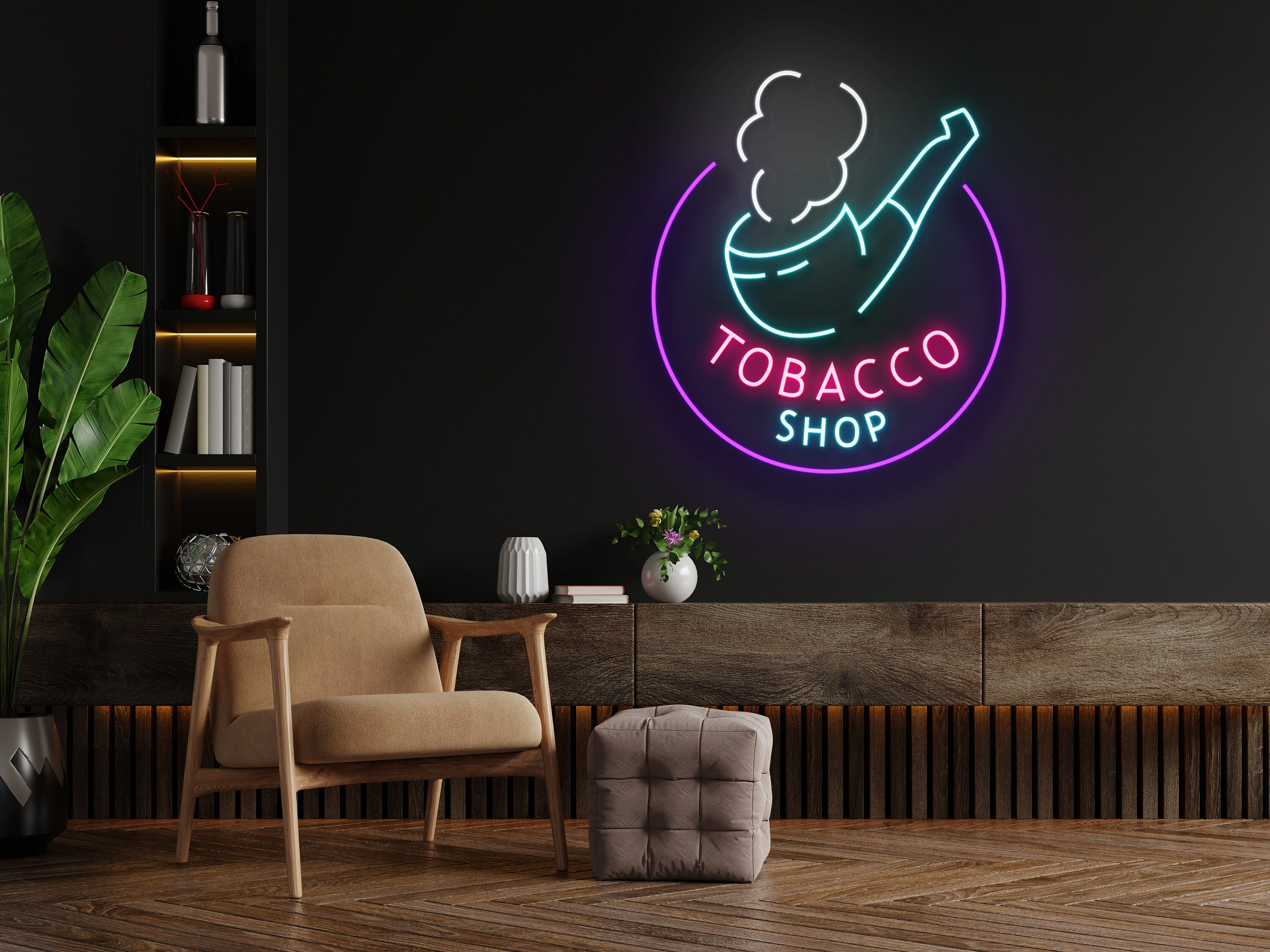 Tobacco Shop Display Neon Sign