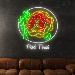 Pad Thai Neon Sign Thailand Restaurant Wall Decor