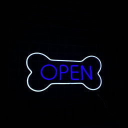 Open Vet Pet Shop Neon Signs Welcome Sign for Pet Salon