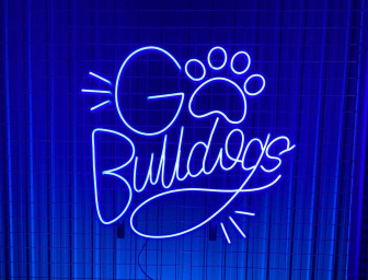 Go Bulldogs Neon Signs Welcome Sign for Pet Salon Vet