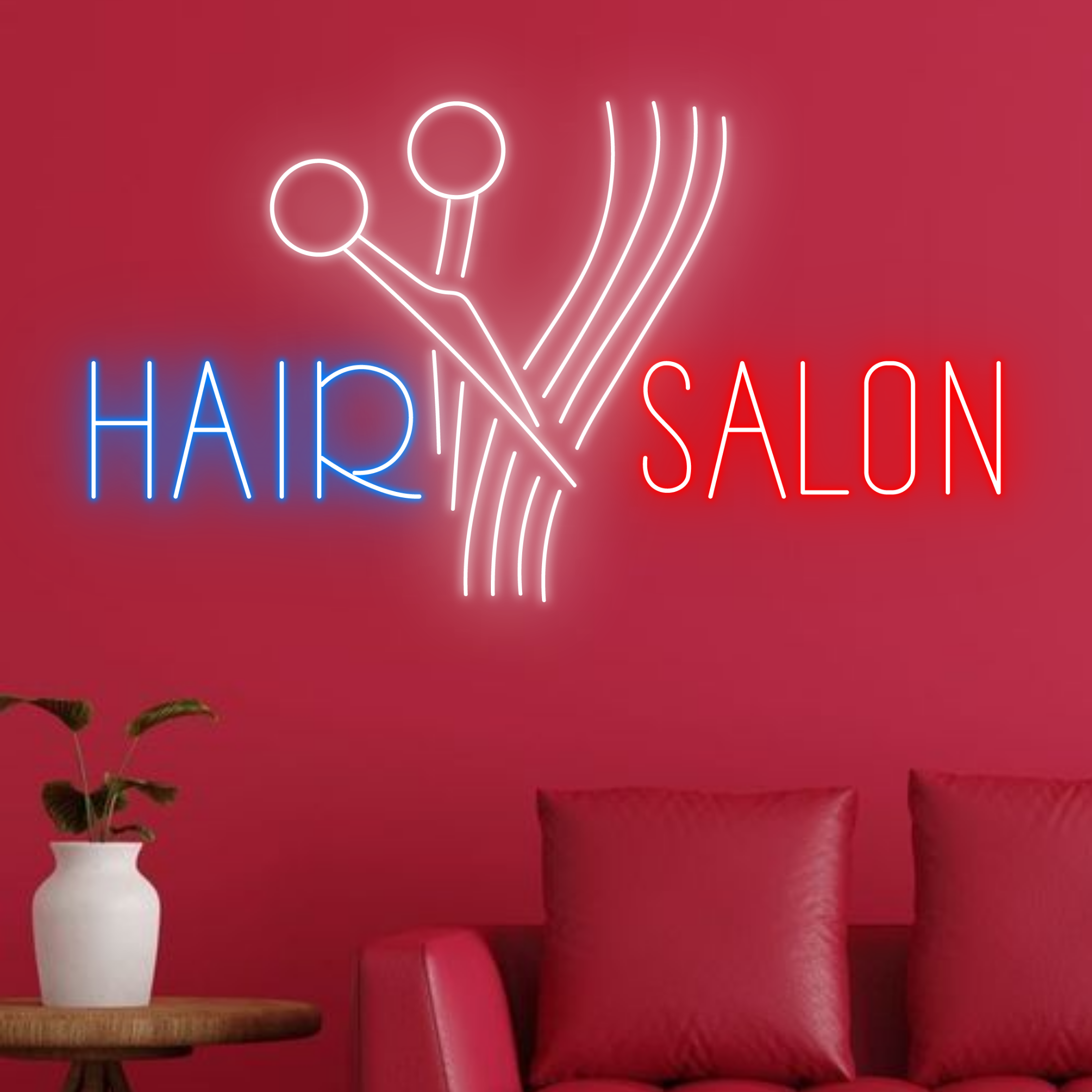 Hair Salon Neon Signs Hair Salon Shop Wall Decor Signboard