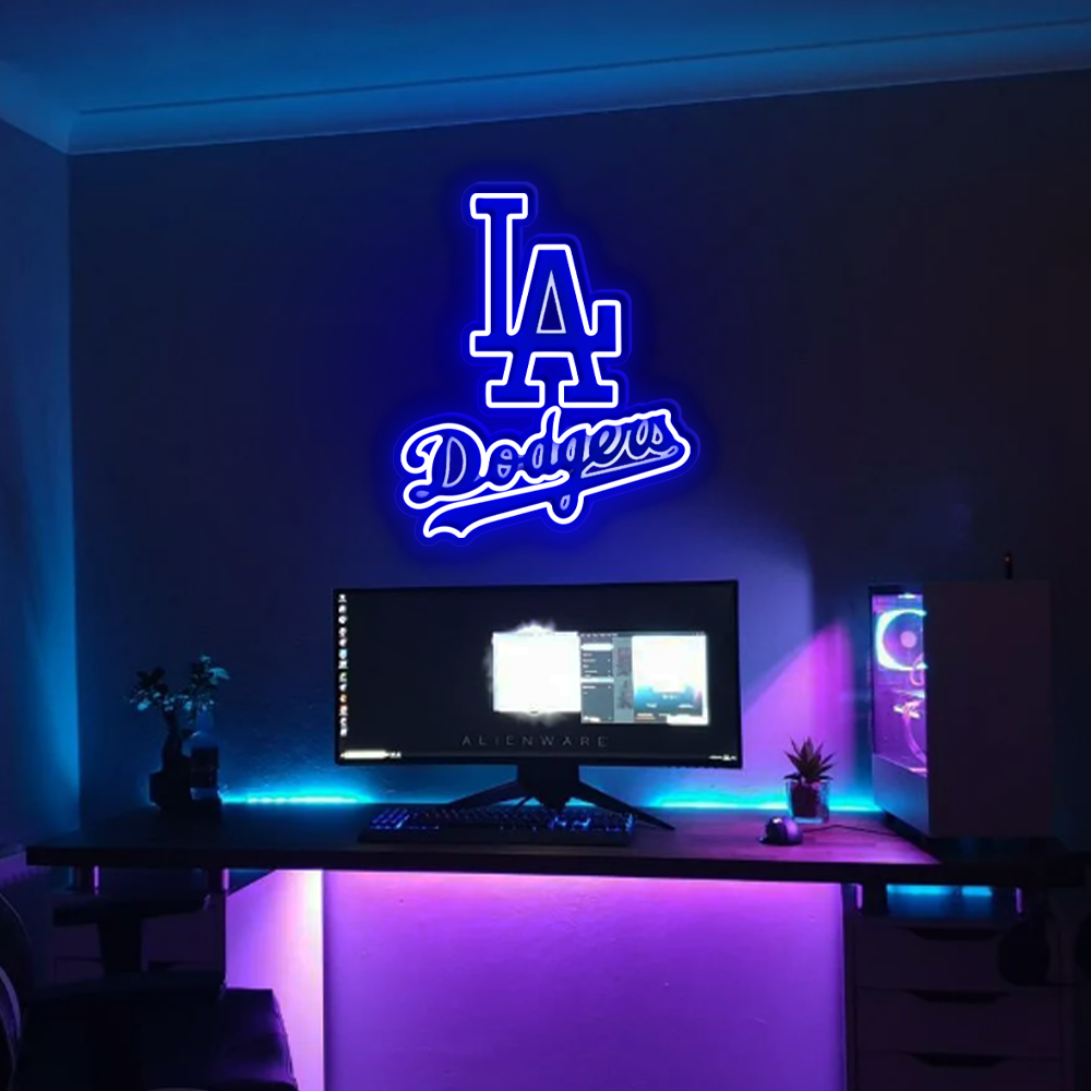 Los Angeles Dodgers Baseball UV Sign