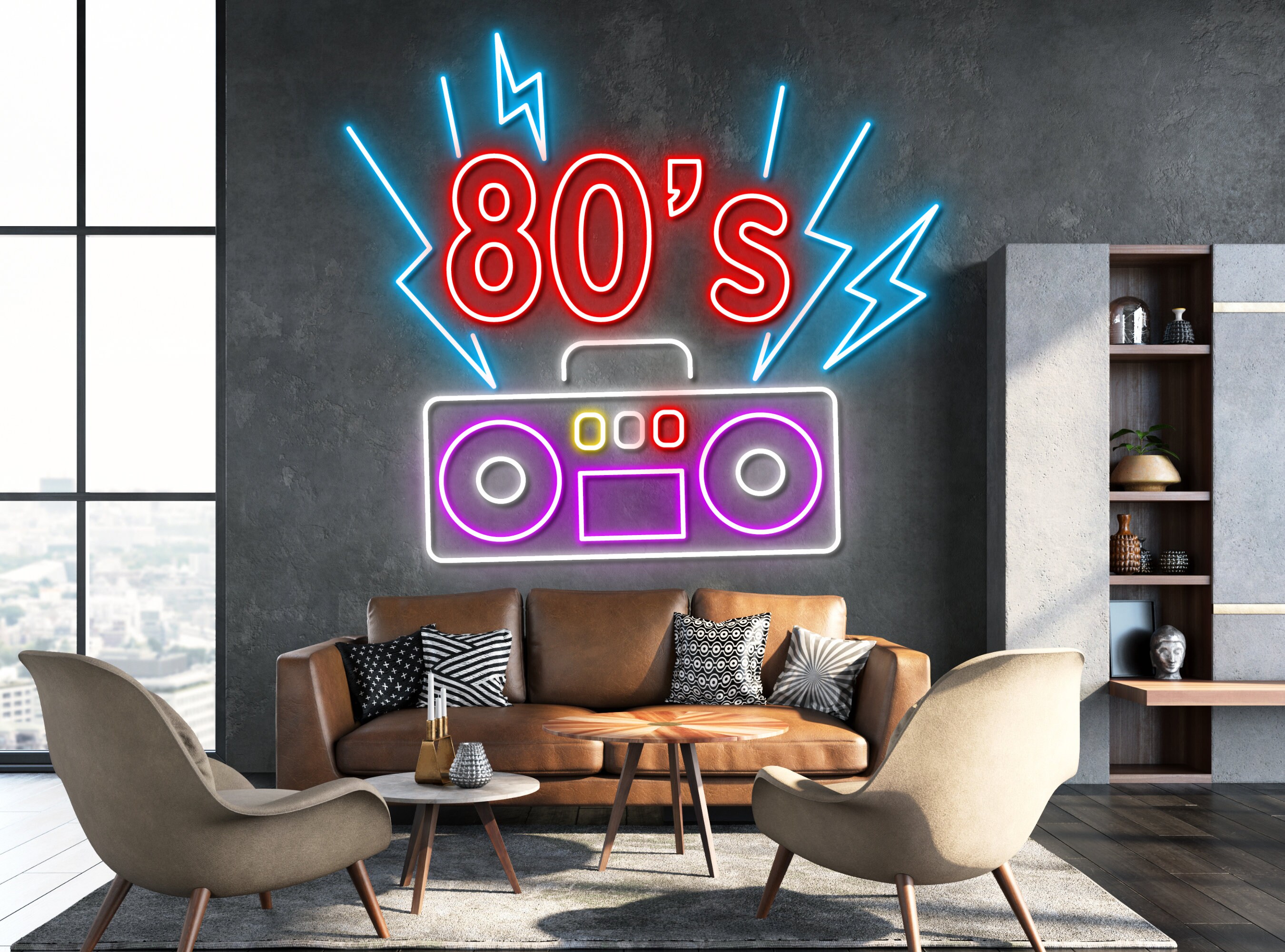 80's Retro Neon Sign