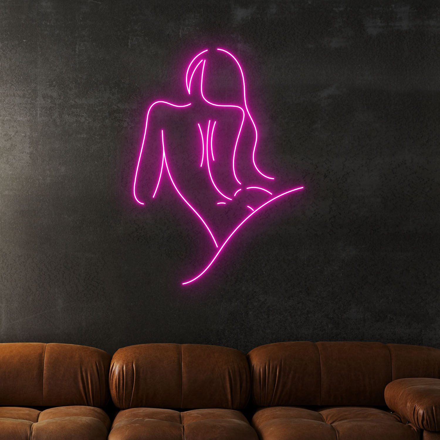 Beautiful Woman Body Neon LED Sign Line Art Wall Decor