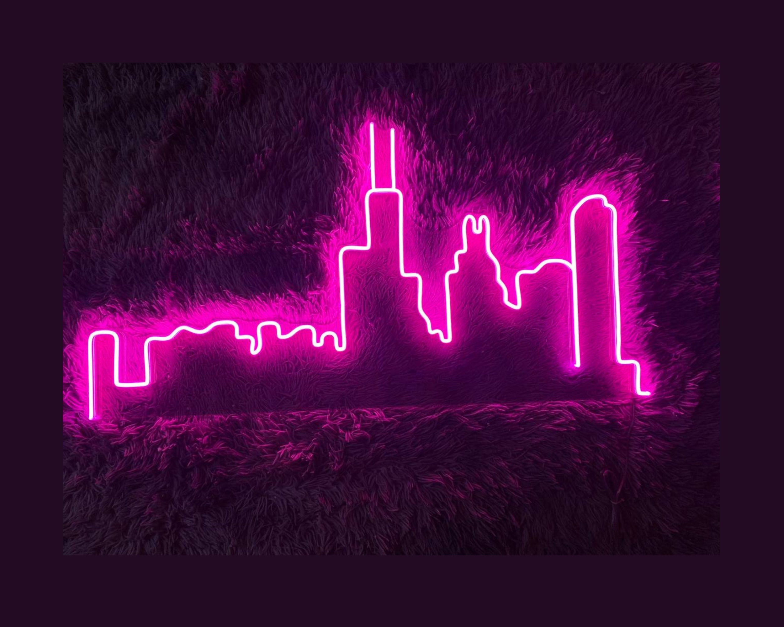 Chicago Skyline Neon Sign Born In Chicago