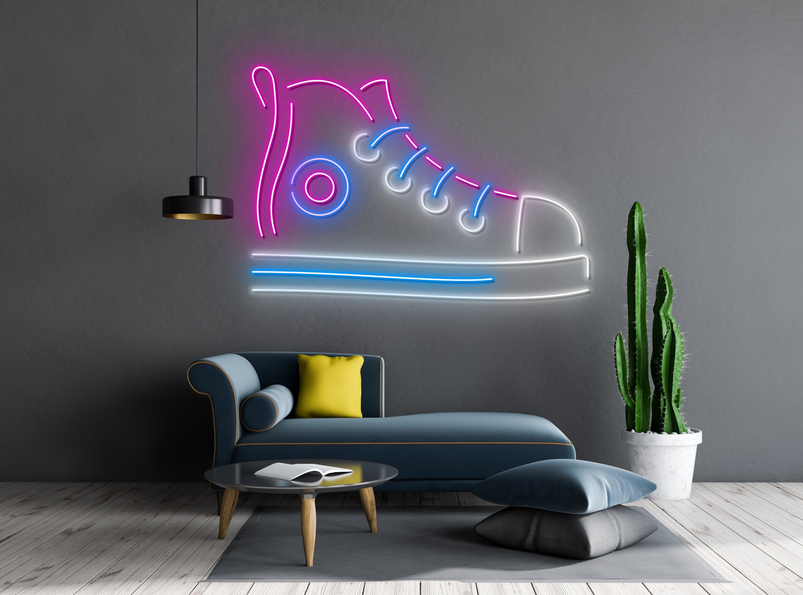 Shoes Neon Sign Personalized Wall Decor