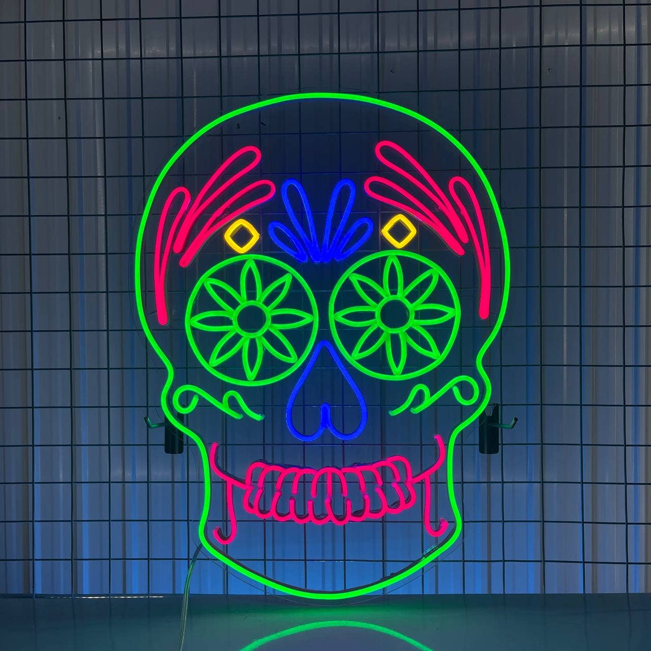 Skull Neon Signs Art Wall Decor Halloween Decor