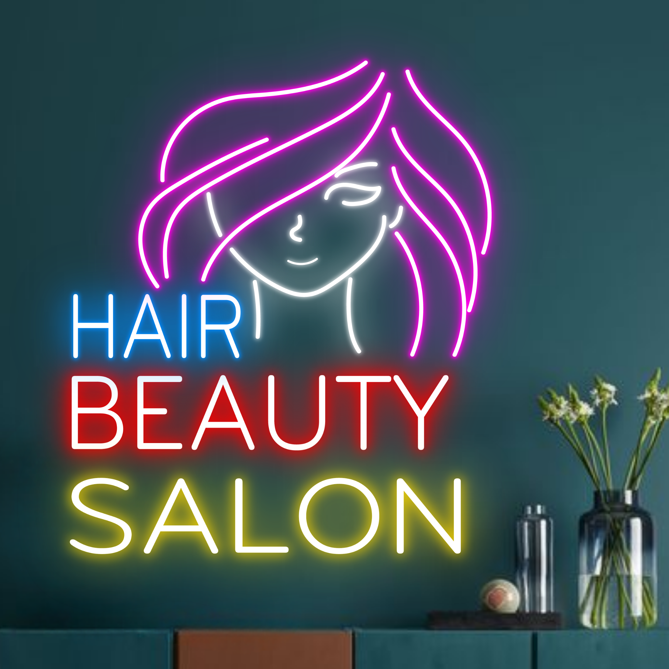 Hair Beauty Salon Neon Sign Spa Hair Salon Signboard Decor