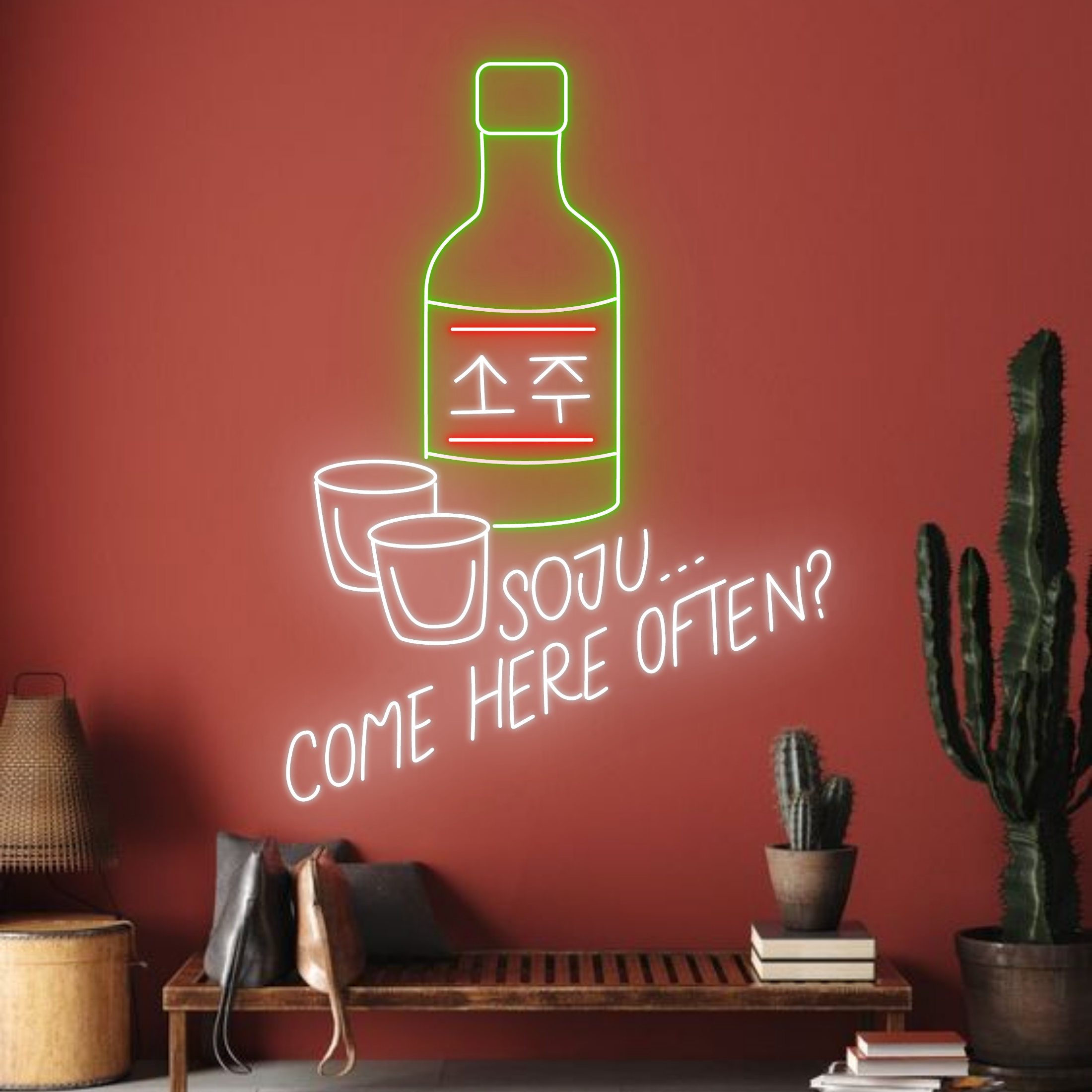 Soju Come Here Ofter Neon Signs Soju Bar Sign Decor