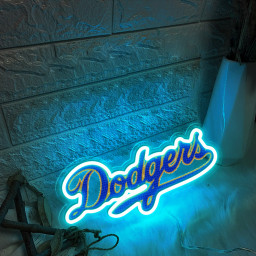 LA Dodgers Baseball UV Sign