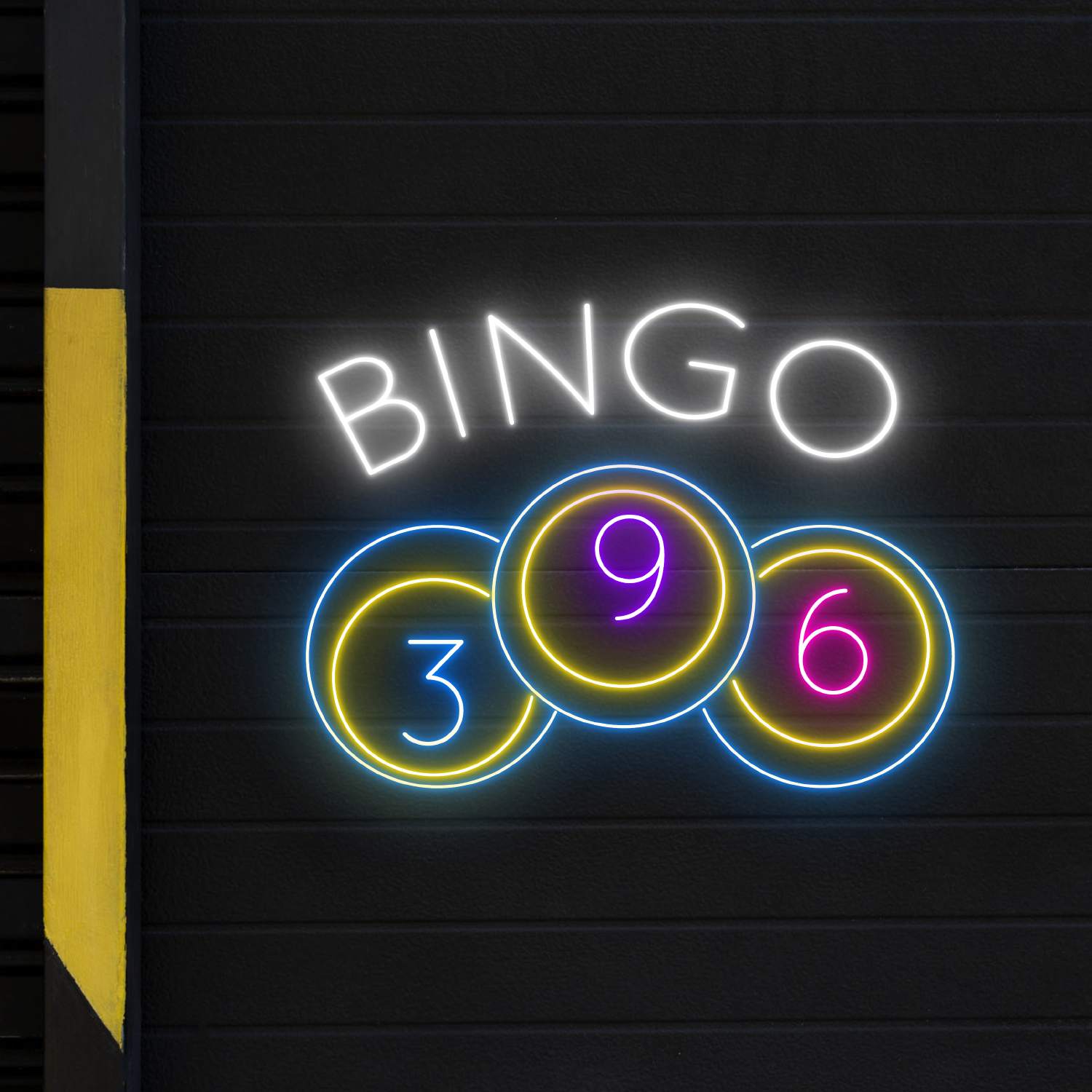 Bingo Game Lucky Ball Neon Sign Wall Decor