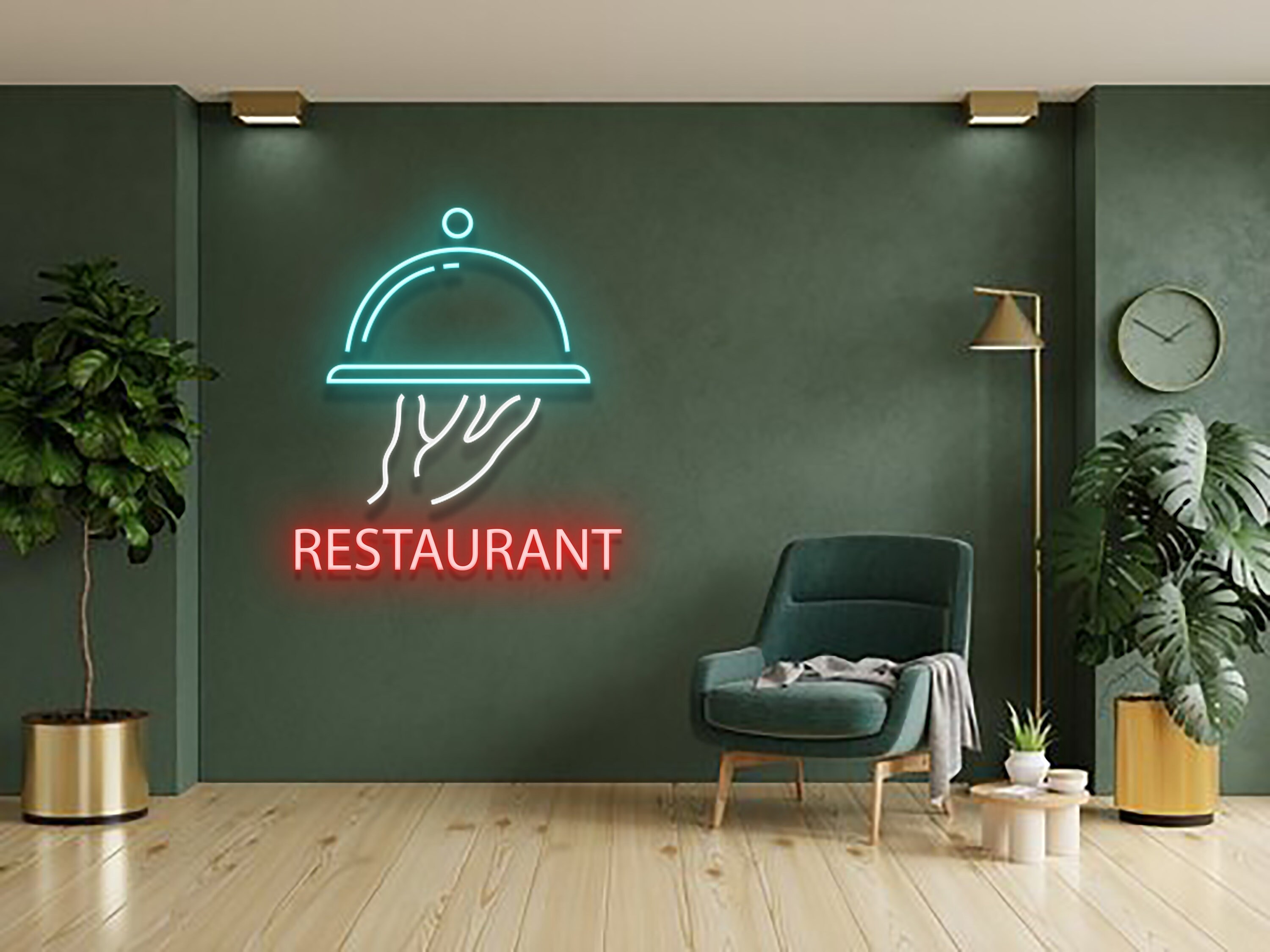 Restaurant Welcome Neon Sign Kitchen Room Decor